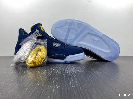 Reps TBK Michigan 3938 Retro 4 Soft Jordan AJ4- 1014